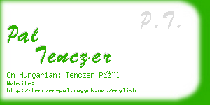 pal tenczer business card